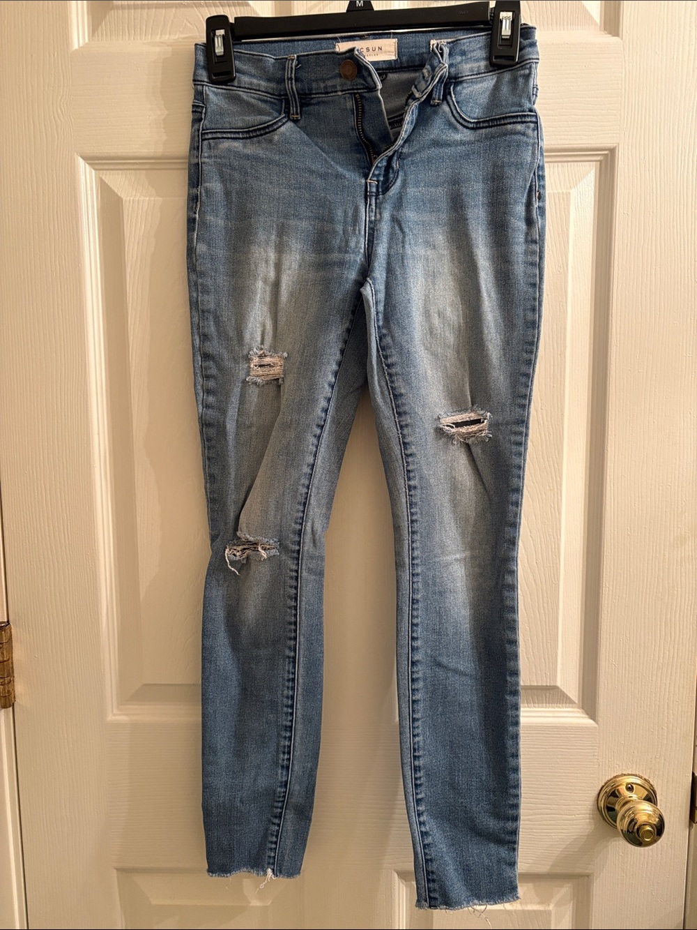 PacSun Light Blue Distressed Skinny Jeans